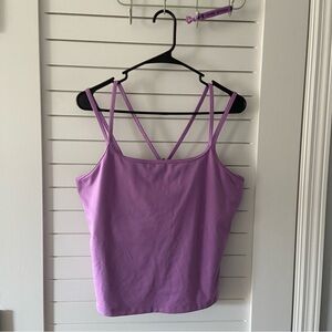 Under Armour Tank Top Light Purple Strappy Size XL